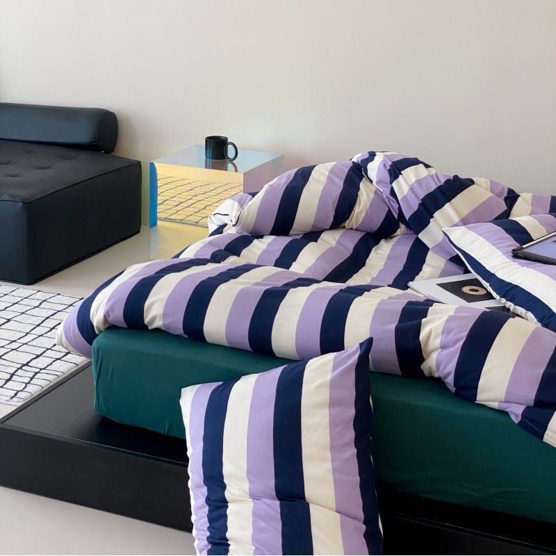 Vivid Striped Bedding Set
