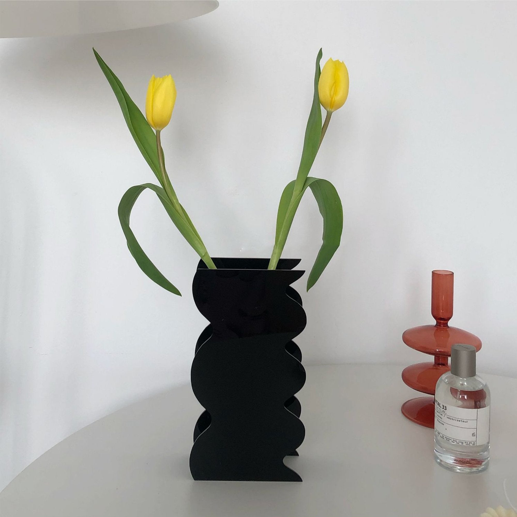 Wavy Acrylic Vase