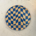 Wavy Checkerboard Acrylic Coaster
