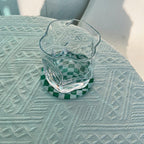 Wavy Checkerboard Acrylic Coaster