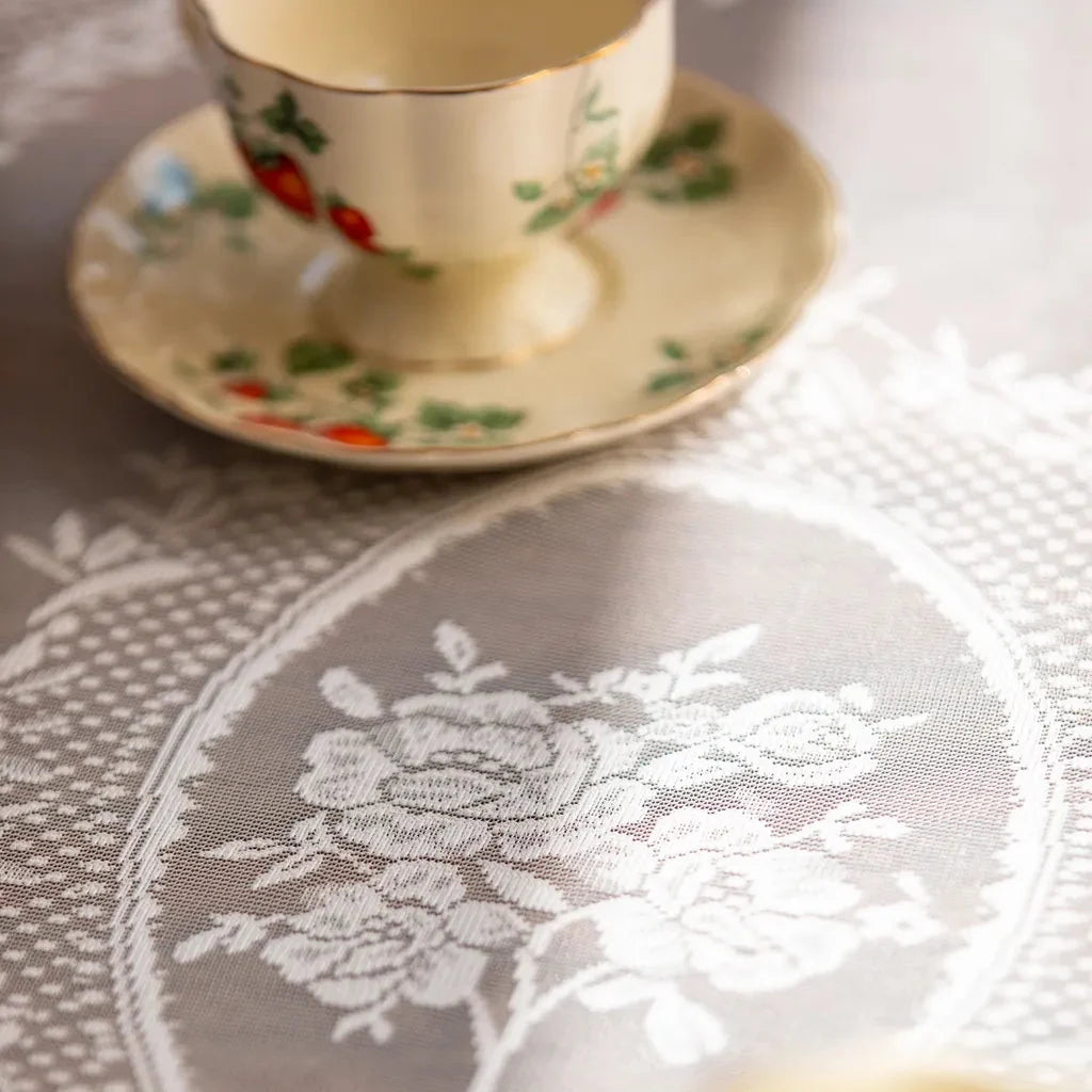 Whimsical Lace Tablecloth