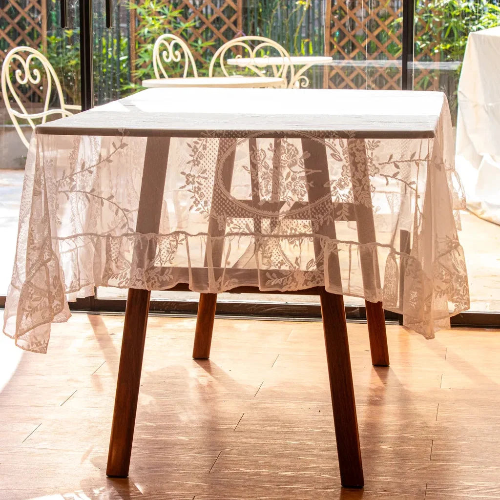 Whimsical Lace Tablecloth