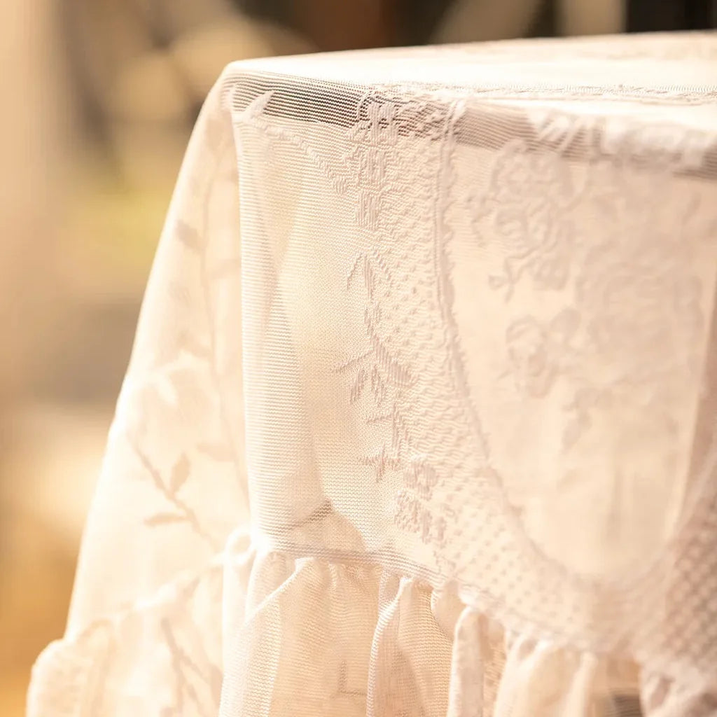 Whimsical Lace Tablecloth