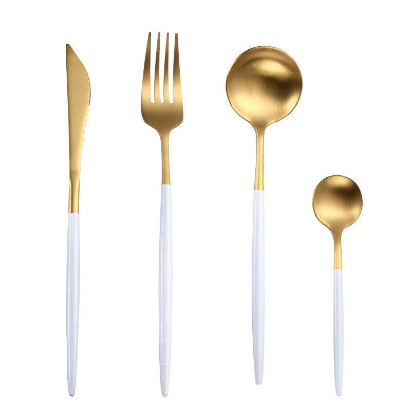 White Dipped Cutlery Set