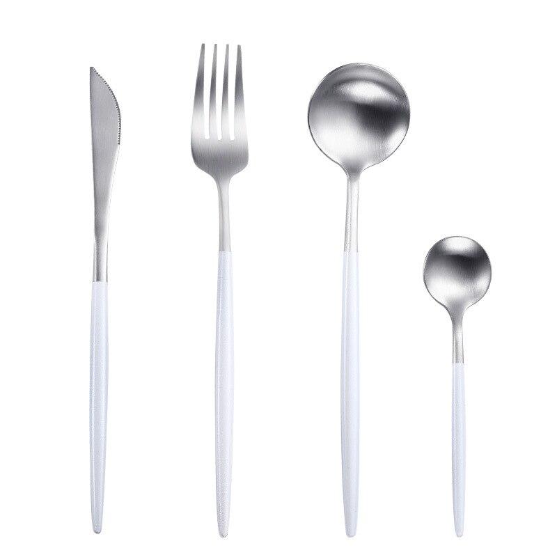 White Dipped Cutlery Set