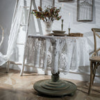 White Lace Embroidered Table Cloth