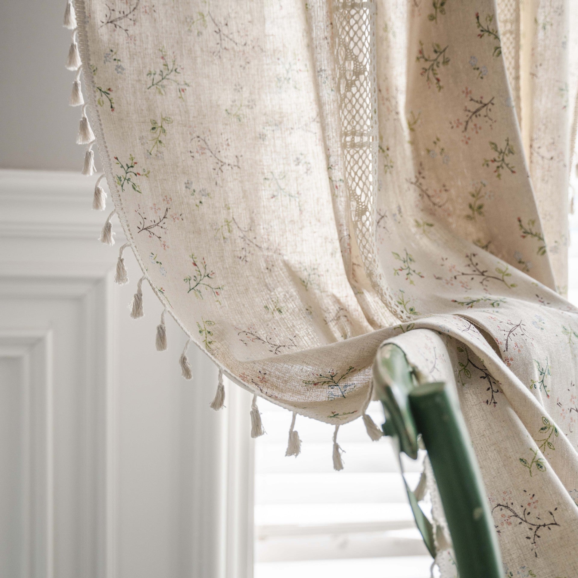 Wild Floral Lace Curtain