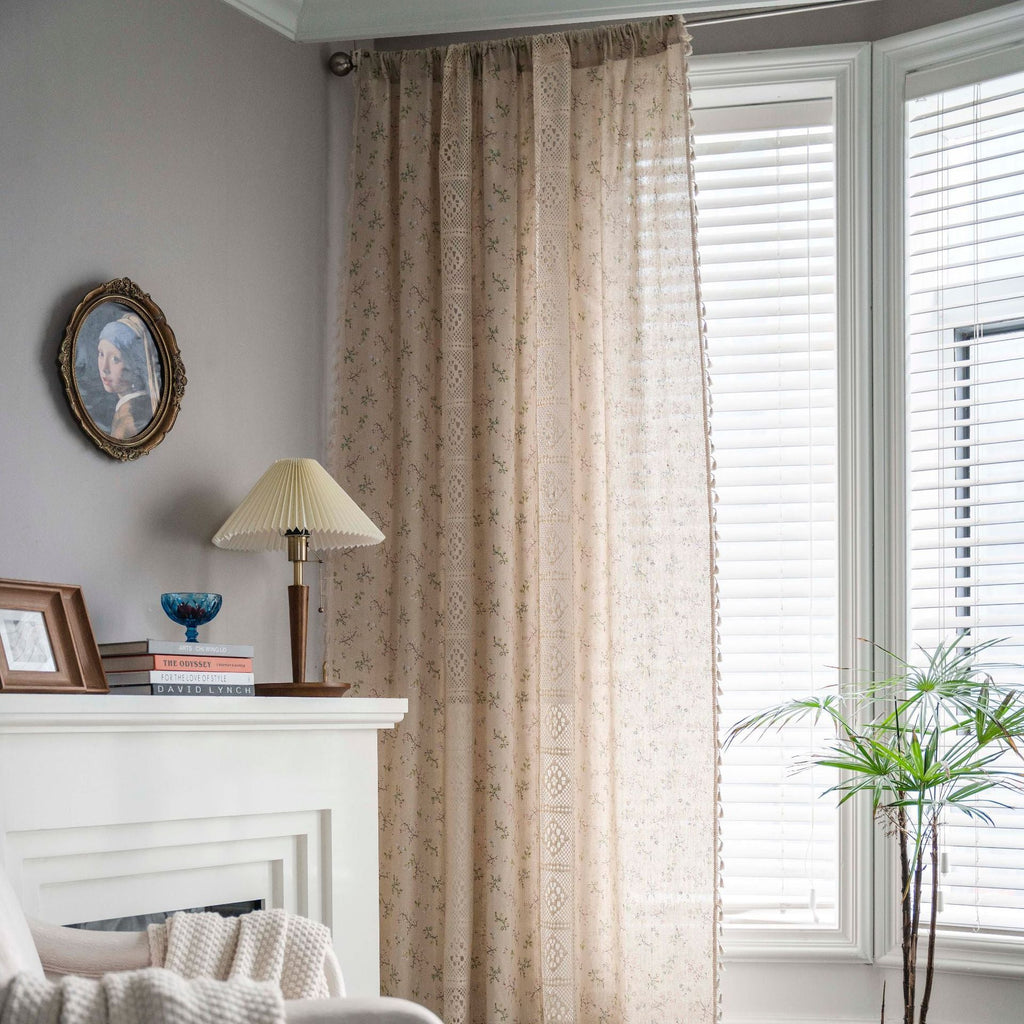 Wild Floral Lace Curtain