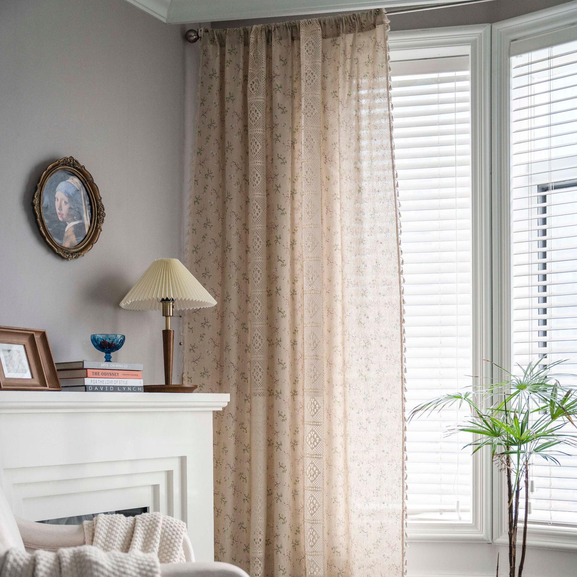 Wild Floral Lace Curtain