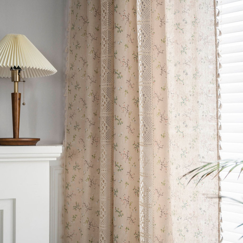 Wild Floral Lace Curtain