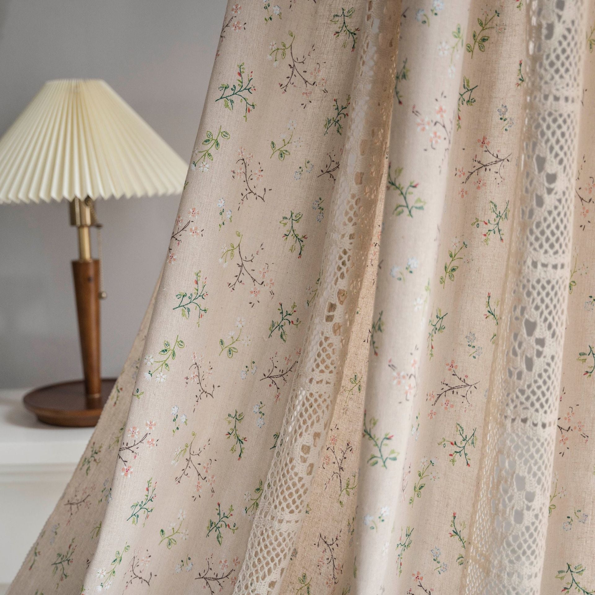 Wild Floral Lace Curtain