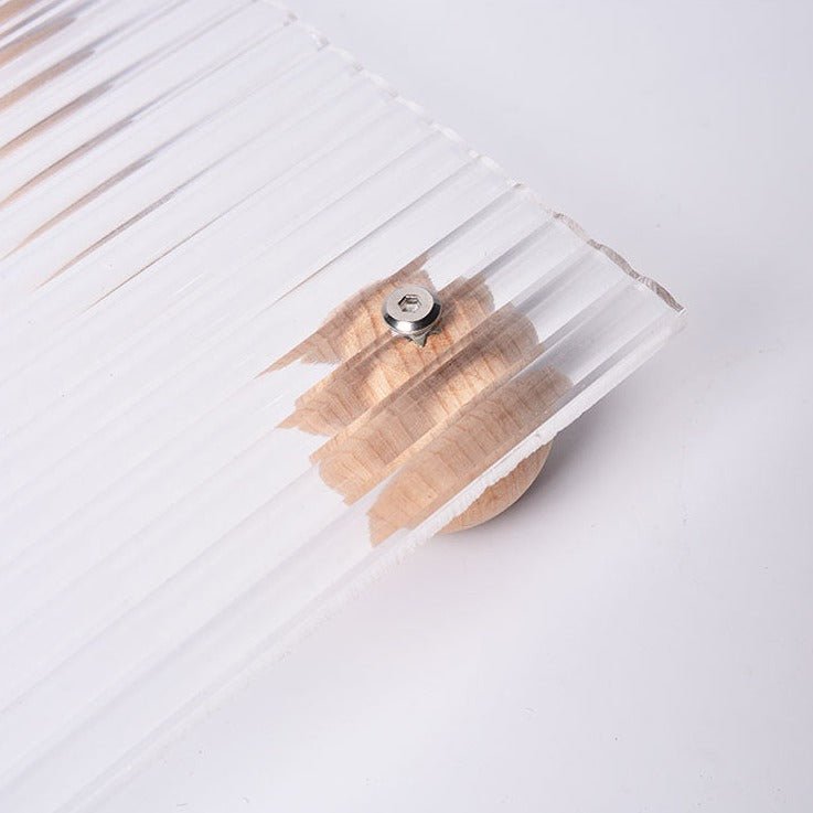 Wind Wooden Feet Acrylic Corrugated Tray