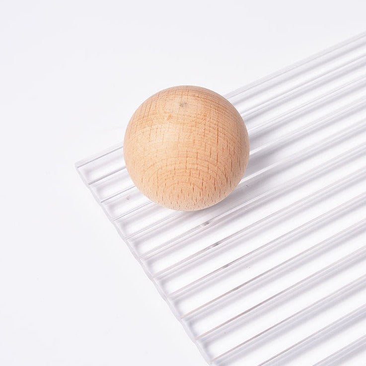 Wind Wooden Feet Acrylic Corrugated Tray