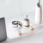Wind Wooden Feet Acrylic Corrugated Tray