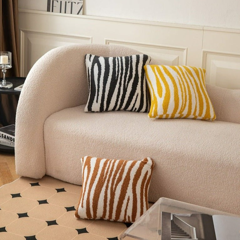 Zebra Boucle Cushion Set - FINAL SALE